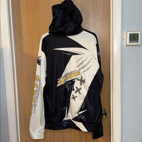 Buffalo Sabres Full Zip Graphic Hoodie with Pockets Men's Size XL - Picture 7 of 7